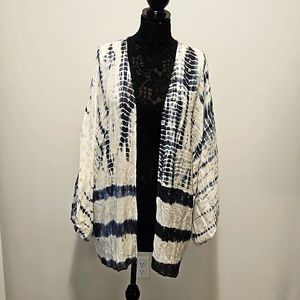 Anthropologie Open Tye-Dye Boho Cardigan One Size